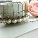 Special Price - Set of Four (4) Ivory Cream Pearl Dangle Earrings. Vintage Style, Antiqued Brass. Bridesmaids Gifts. Maid Of Honor.