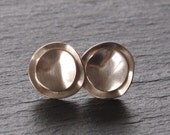 Ruffle Studs in Recycled Sterling Silver