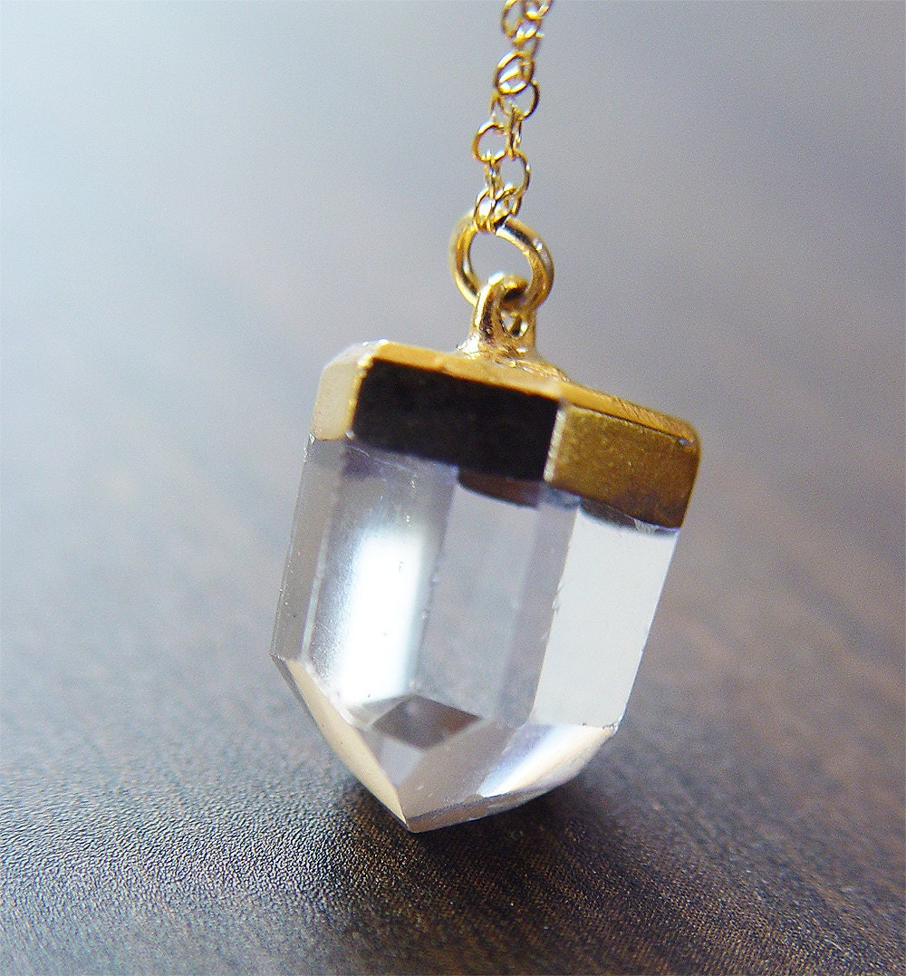 Vanilla Quartz gold Necklace