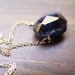 Navy Kyanite Nugget Necklace 14k Gold