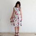 Floral Dress, Linen Summer Sleeveless, Vintage Inspired, Garden Dress