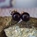 Black Onyx 6mm Round Stud Earrings Earings Titanium Post and Clutch Hypo Allergenic Handmade in Newfoundland Chalcedony