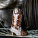 Reserved for Brianna - Retro Swarovski Boot Brooch, Signed, Topaz and Crystal Western Boot Pin, Collectible