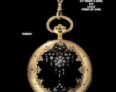 18K Diamond Enamel Pocket Watch Tissot Antique