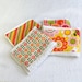 Girl Burp Cloths - Pink, Green, Yellow, & Orange Flowers, Stripes, and Trees- Set of 4