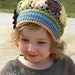 M2M Matilda Jane - Field Trip Patchwork Crochet Brimmed Slouchy Newsboy Beanie Girls Hat