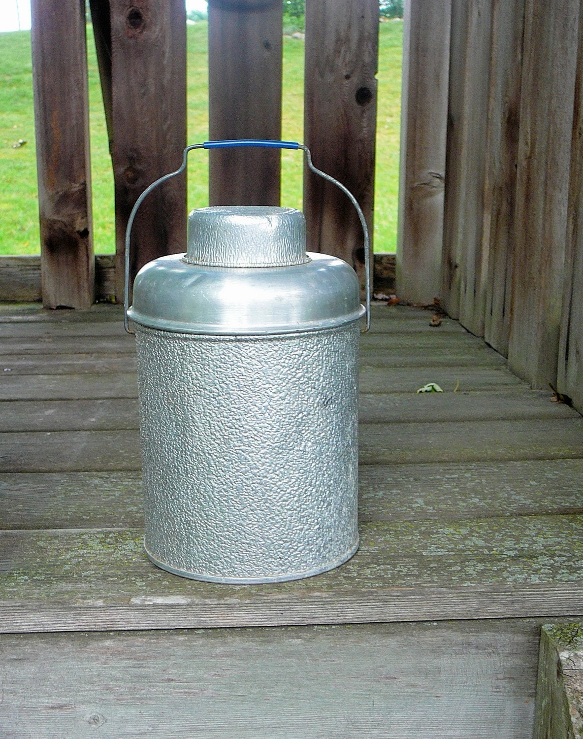 Vintage Aluminum Mason Jar Carrier