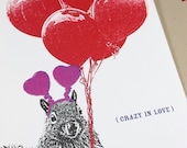 Crazy Squirrel Love - Wedding, Anniversary or Anytime Card