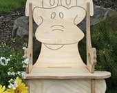 Toddler Duck Rocking Chair with FREE custom name carving