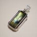Spectrolite/Labradorite BEAUTIFUL sterling silver wire wrapped pendant
