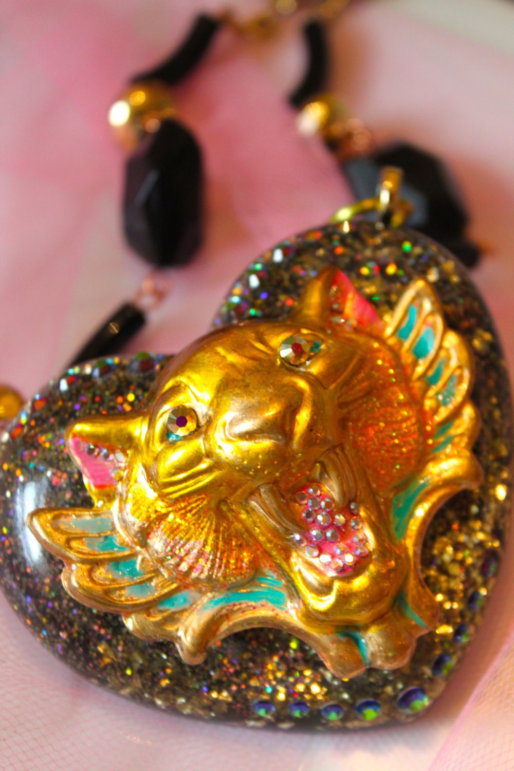 Kitty Cat Couture - Statement Necklace - Queen of the Jungle