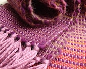 Handwoven Pink, Fuchsia, and Orange Scarf