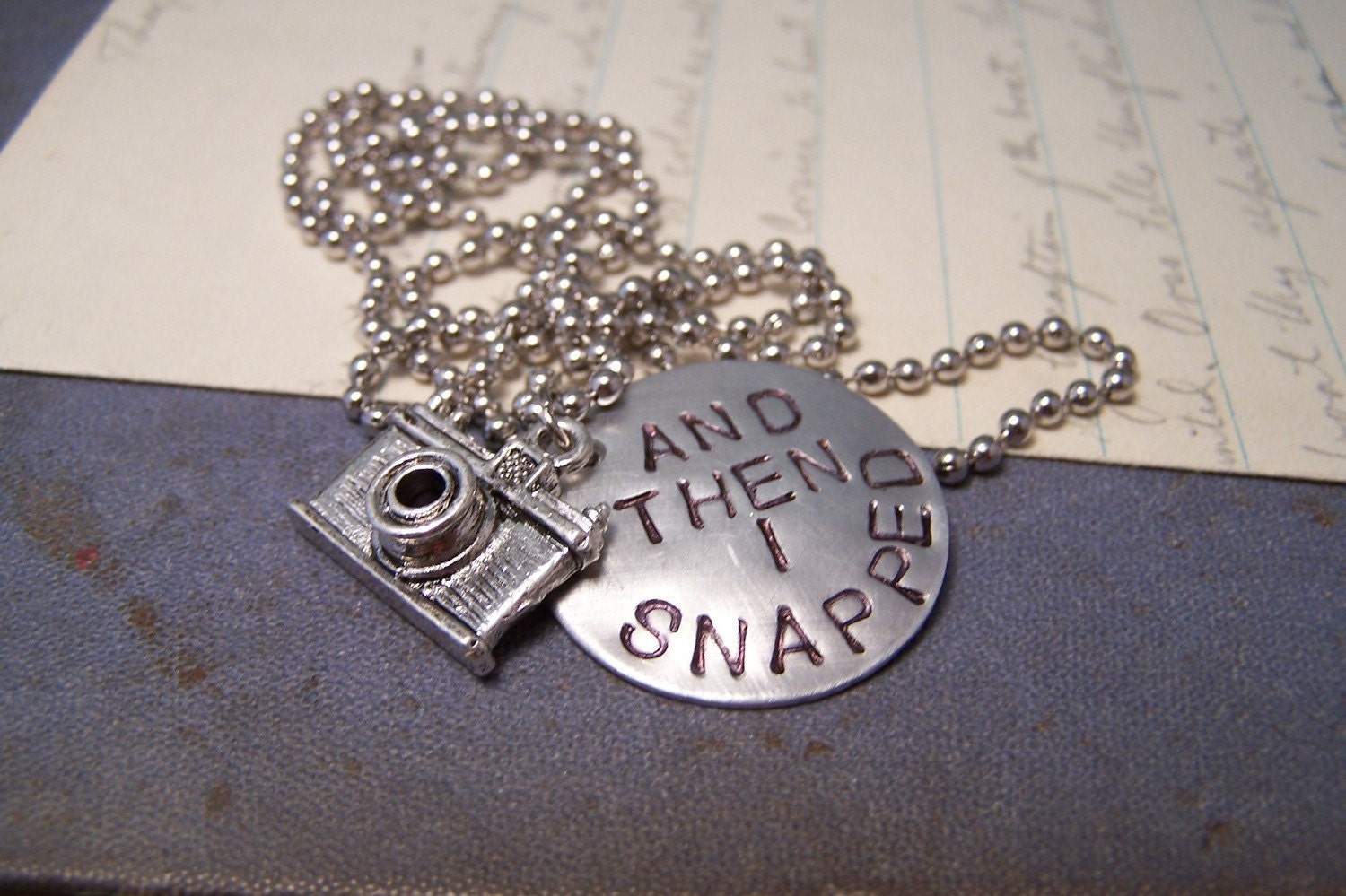 A Camera Necklace...Photographer...Photography...And Then I Snapped