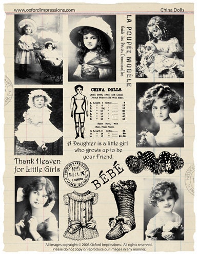 China Dolls Rubber Stamp Collection