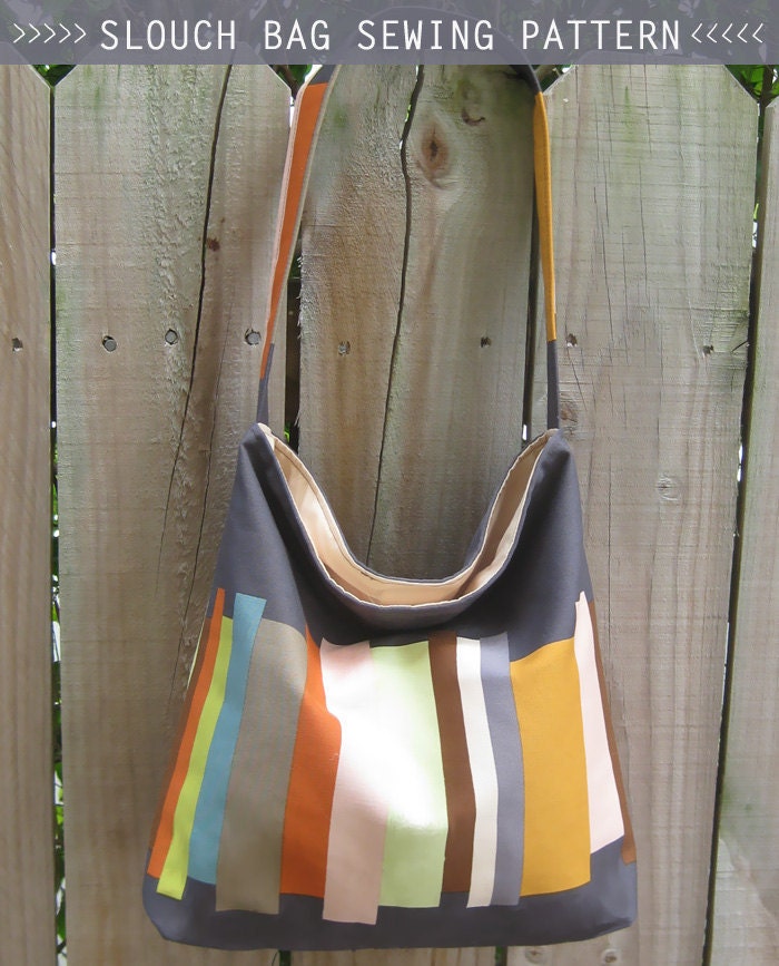 The Slouch Hobo Style Bag PDF Sewing Pattern and by alifoster