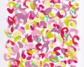 Original abstract painting on 9x12 paper - Fresh Impressions 7