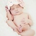 Baby Flower Hat Girl Children Clothing Spring Clothing - Organic Scallop Cap in Ecru with Frayed Flower Clip