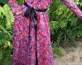 Eye Catcher - Formal Gown - Prom Dress - Wedding Wear -1960s 1970s Vintage Bridesmaid