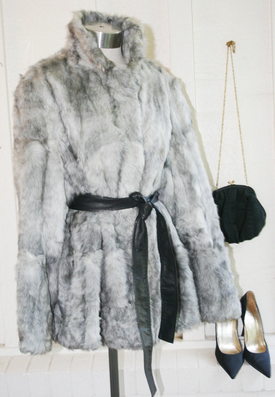 I Married For Money -  Circa 1970-80s - Super Soft and Silky - Gray Fur Coat