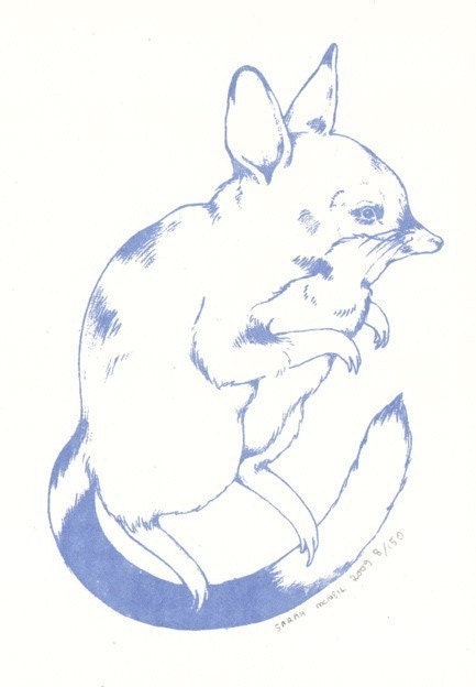 Limited Edition... Bilby Gocco Print