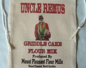 Novelty Flour Sack Bag, Uncle Remus Griddle Cake Flour Mix, Mt. Pleasant, N. Carolina