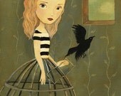Girl Art Print, Girls Art, Girls Decor, Poster, Girls Room Decor, Art for Girls, Girls Room Art, Whimsical, Cute - The Great Escape 8x10 