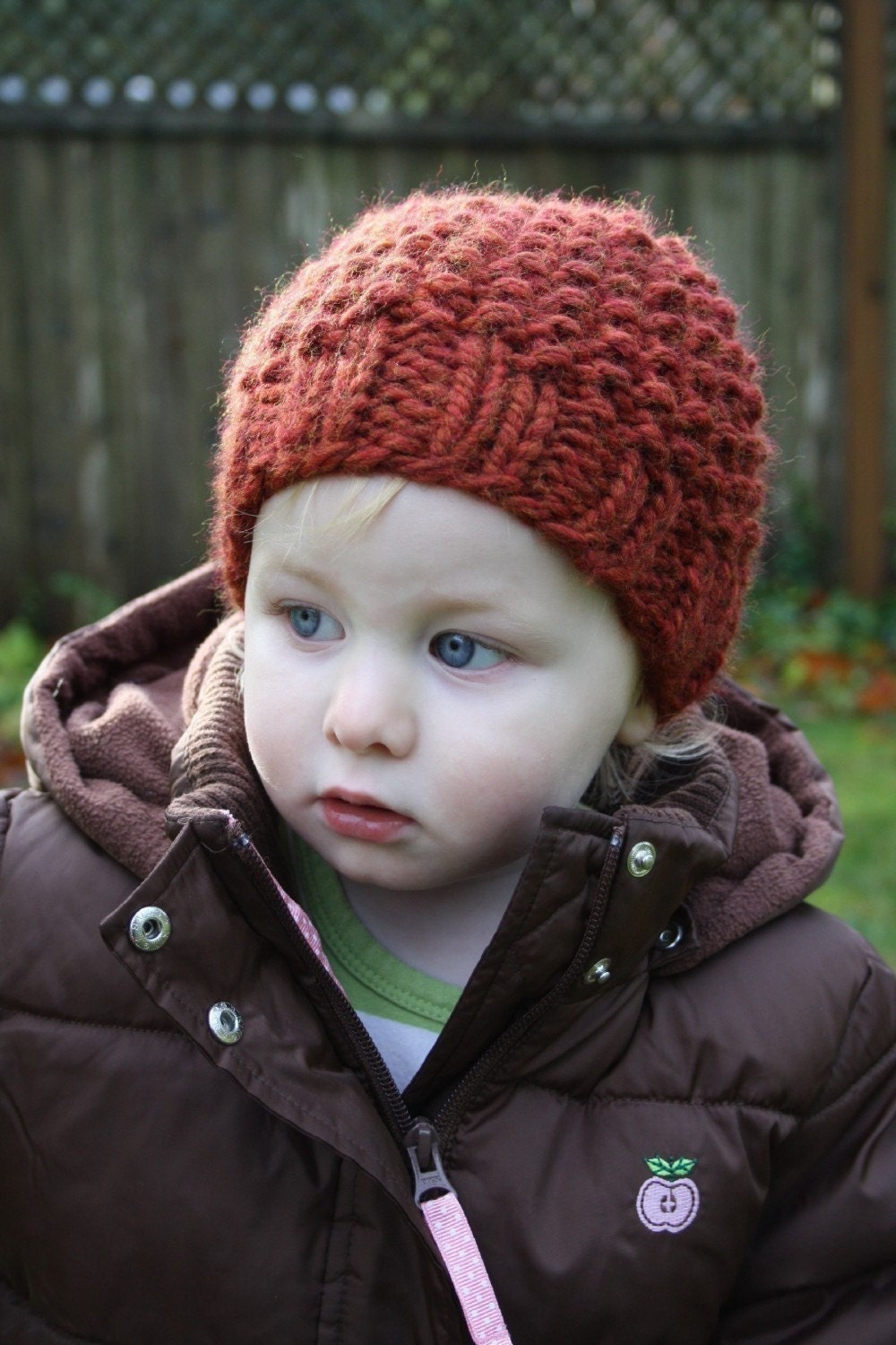 AUTUMN LEFTOVERS // hat super bulky seed stitch beanie knitting pattern PDF