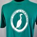 Vintage Cape Cod Tee Yarmouth teal blue green Beach Sailing Tshirt nature birds cove LARGE