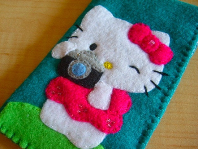Handmade Hello kitty Classic Camera- iphone case -cell phone case - ipod touch case