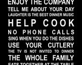 A5 unframed print Kitchen Rules - Poster