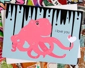 Octopus Heart Card