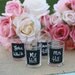 SET of 50 Wedding Place Name Escort Cards Votive Candles