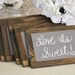 Wedding Chalkboards Rustic Signs Barn Wood Decor SET of 4 (item P10247)