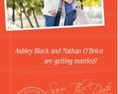 Wedding Save The Date Photo Scratch Off - Engagement Announcement Design 12