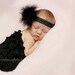 Newborn Wrap: Newborn Photo Prop, Stretch Wrap, Knit Wrap, Ruffle Wrap, Mini Blanket, Basket Stuffer, Basket Filler, Photography Prop black