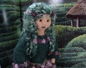 Sale, Sale, Sale - Needle Felted Art Doll - OOAK The Lady of Green Glenn by Bella McBride