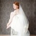 Wedding Veil, Polka dot veil, lace, Circular lace veil - Allure