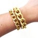 Gold stacked bracelet set, ERYN