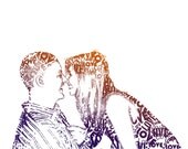 Custom Portrait from your photograph  8 x 10 Romantic gift idea