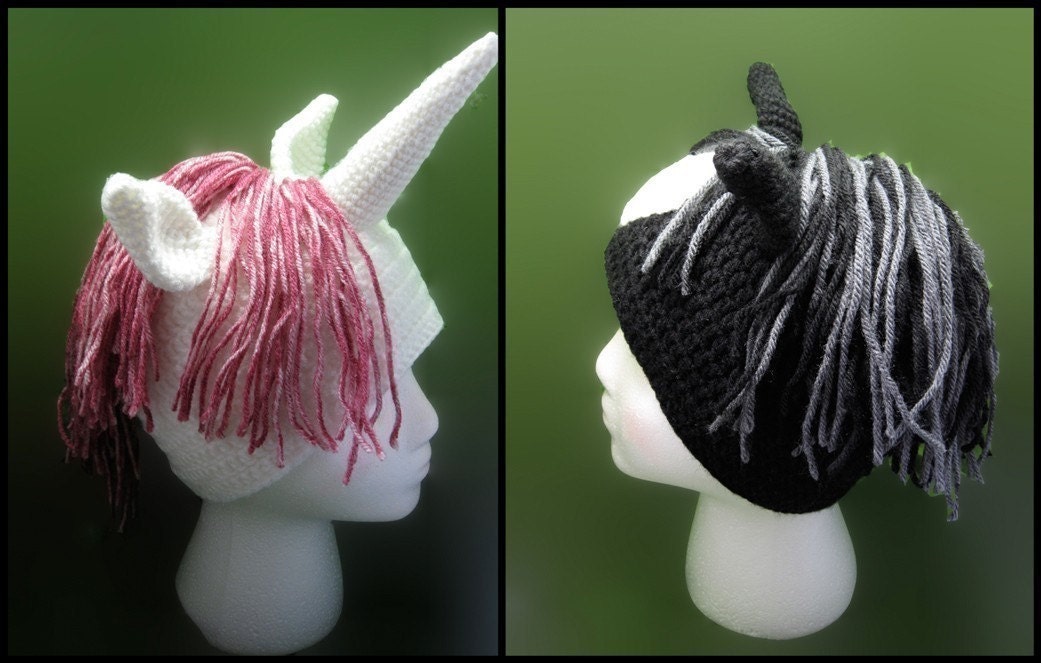 PATTERN - Horse and Unicorn Crocheted Hat Pattern
