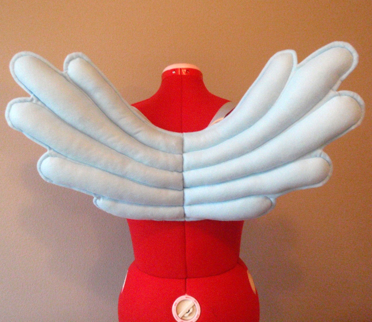 Rainbow Dash Pegasus Wings. Light Blue, Felt, No Wire. My Little Pony, mlp, cosplay. FiM. Original design.