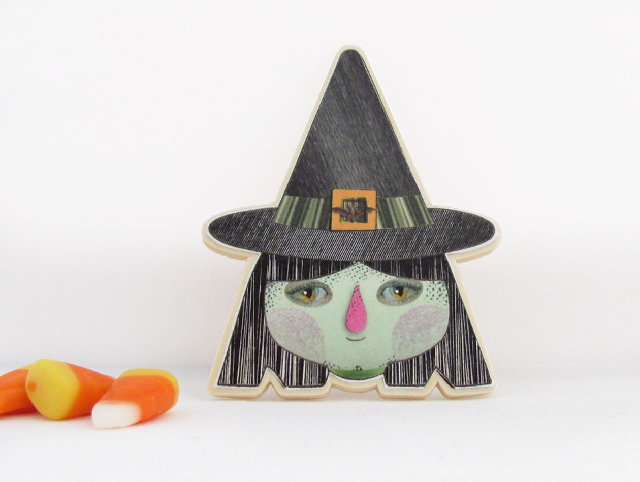 Witch ART Magnet - Original Walter Silva Design - Witch from Wizard of Oz Magnet