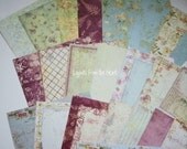 Prima Botanical 6x6 SAMPLER Pack - 24 patterned papers - 24 different designs scrapbooking paper great for embellishments tags