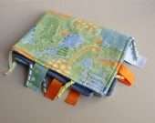 Dinos Ribbon Sensory Baby Boy Blanket Toy