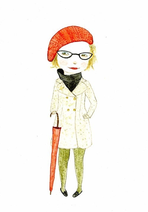 Perfect Autumn ensemble - 5 x 7 print