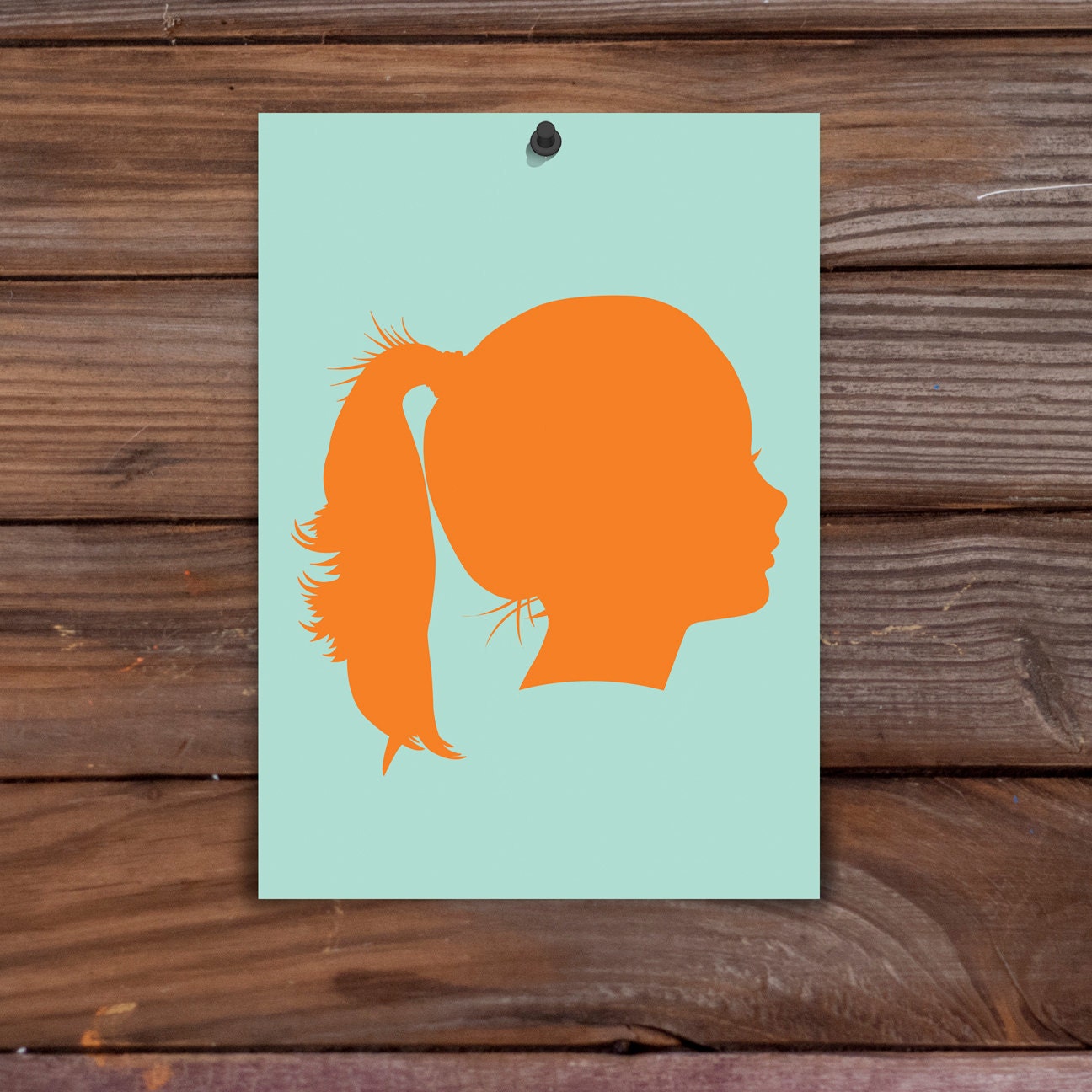 custom art: silhouette (5" x 7")