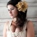 Sahara - BRIDAL Feather flowers Fascinator