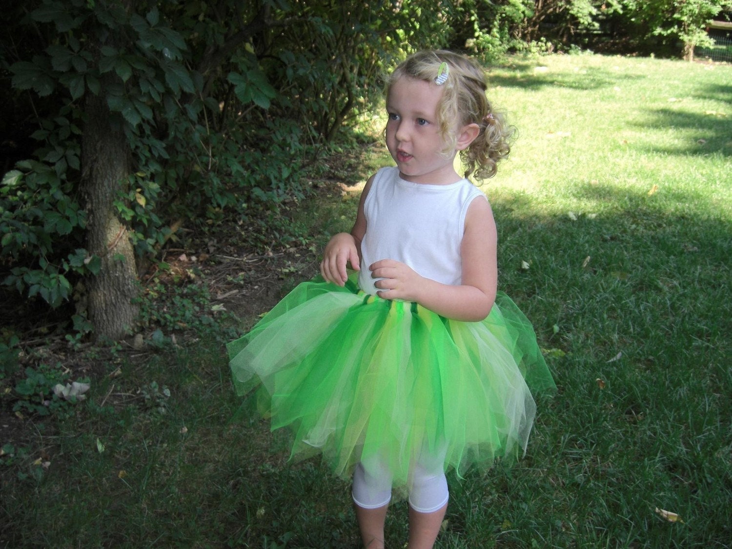 Tinkerbell Tutu- Girls Fairy tutu- Girls Fairy Costume- Girls Tinkerbell tutu- Green tutu skirt- Toddler Tinkerbell Tutu- Fairy tutu set