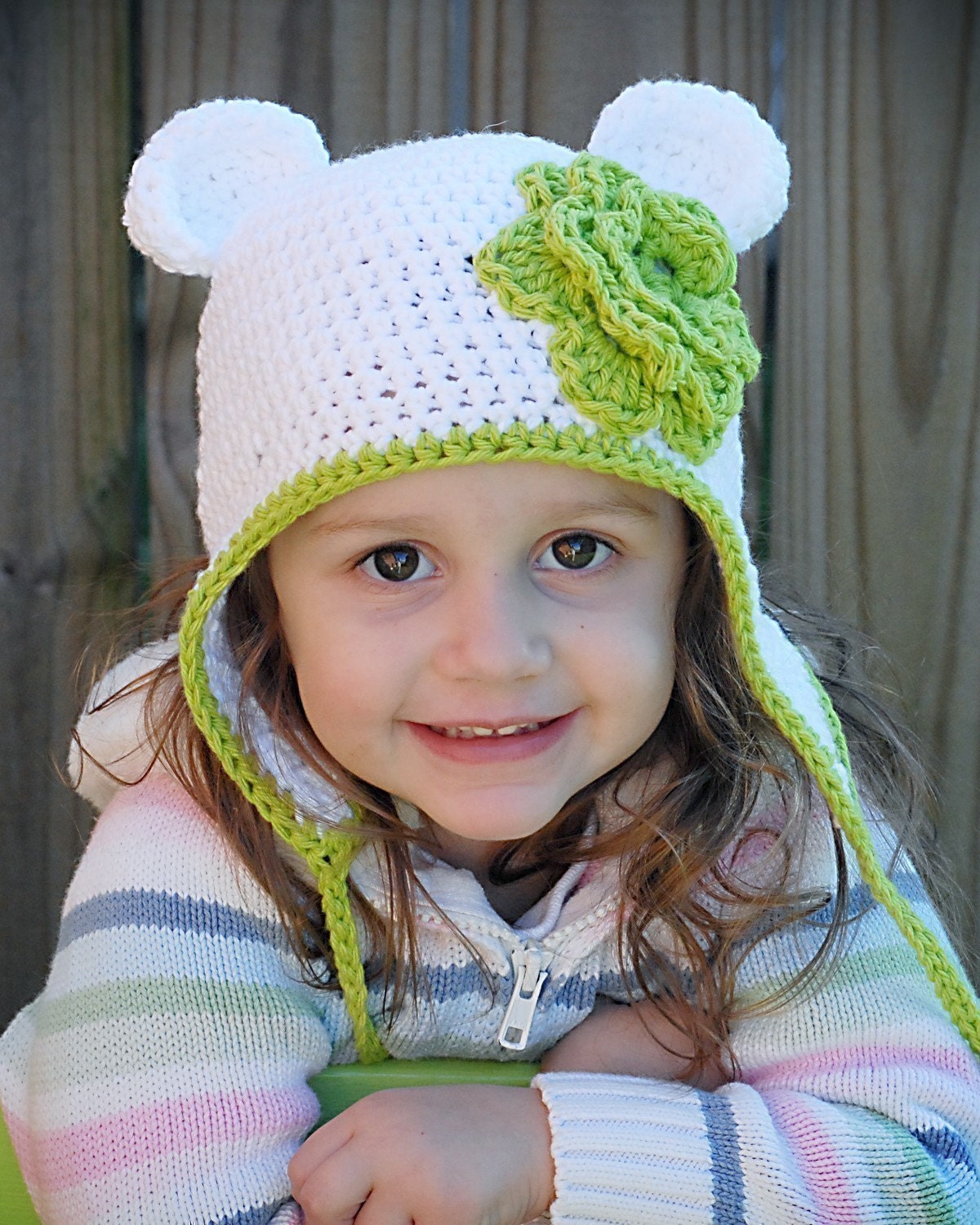 Bear Earflap Hat Crochet Pattern (Permission to sell all finished products)