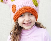 Polka Pom Hat Crochet Pattern (Permission to sell all finished products)